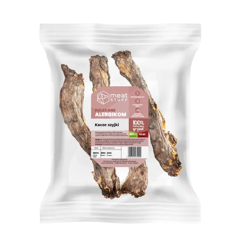 Super okazja MEATSTUFF KACZA SZYJKA – gryzak dla psa 3 szt.
