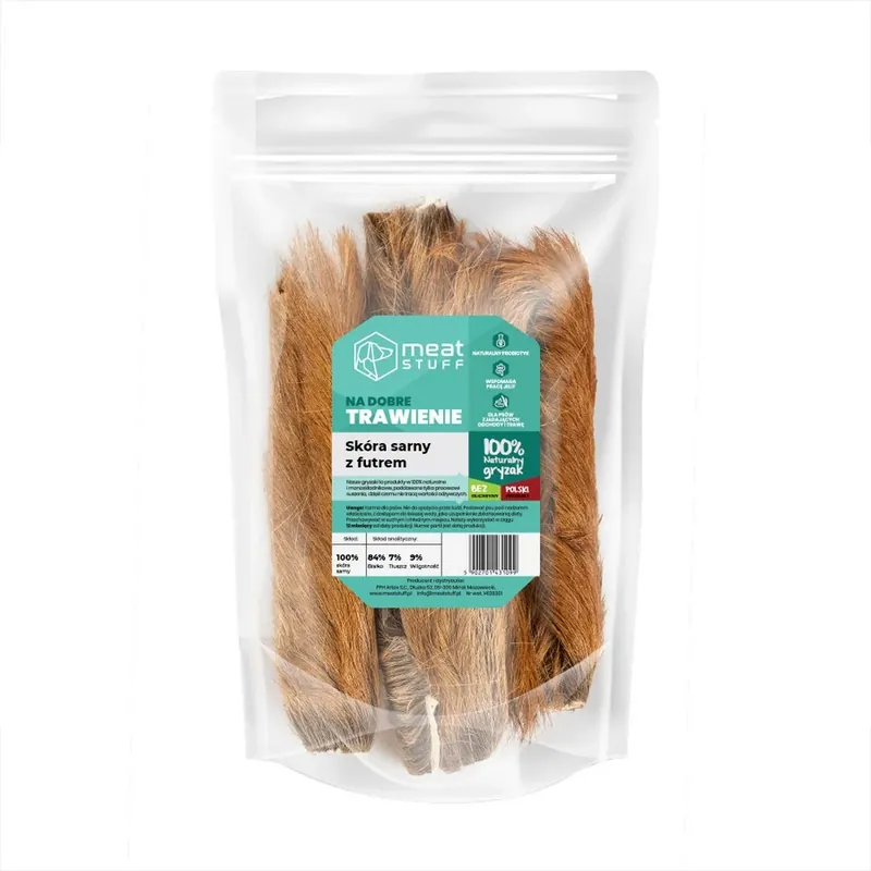 MEATSTUFF Skóra sarny z futrem doypack 80 g Oferta czasowa