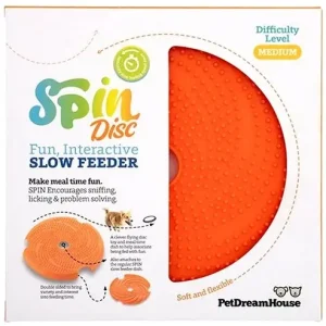 Oferta limitowana PDH SPIN LICK FRISBEE ORANGE MEDIUM – mata do lizania i frisebee