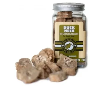 KIWI WALKER 100% KACZE SZYJE liofilizowane smakołyki w słoiku 70G Bezpieczna płatność