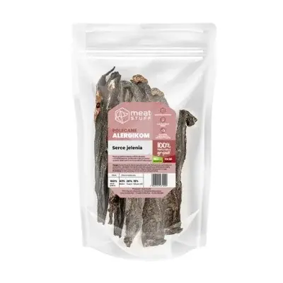 Dostępne od ręki MEATSTUFF SERCA JELENIA doypack 80 g