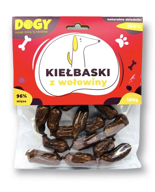 Ostatnie sztuki DOGY – kiełbaski z wołowiny