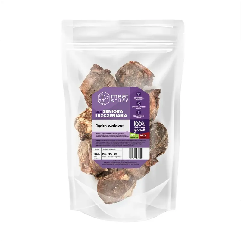 Nie przegap MEATSTUFF JĄDRA WOŁOWE doypack 100 g