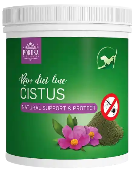 Popularny Pokusa RawDietLine Czystek dla psa i kota op. 100g