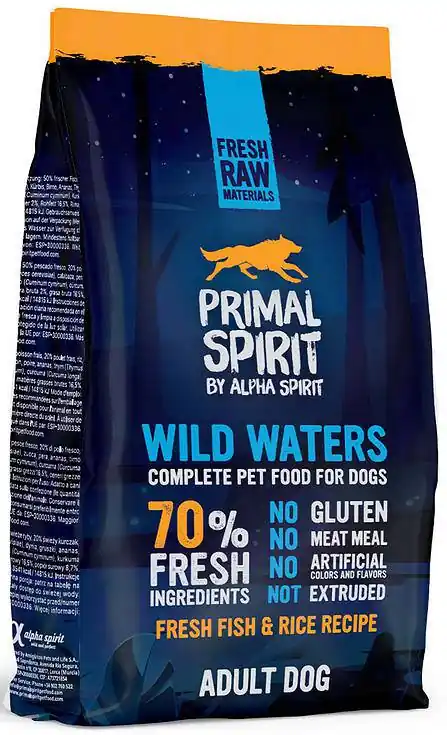 Primal Spirit Wild Waters Karma sucha miękka dla psa op. 1kg Ograniczona ilość
