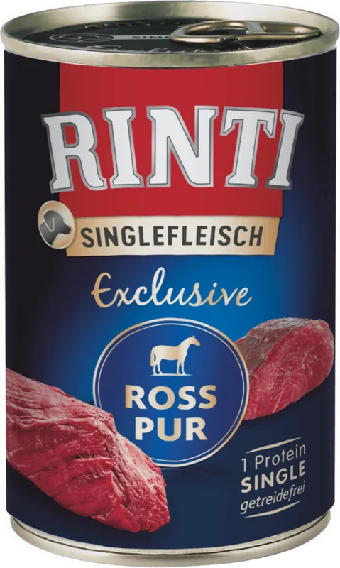 Rinti Singlefleisch Exclusive Konina (mit ross pur) Mokra Karma dla psa op. 400g Bezpieczna płatność