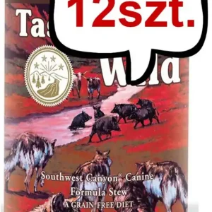 Bezpieczna płatność Taste of the Wild Southwest Canyon Mokra Karma dla psa op. 390g Pakiet 12szt.