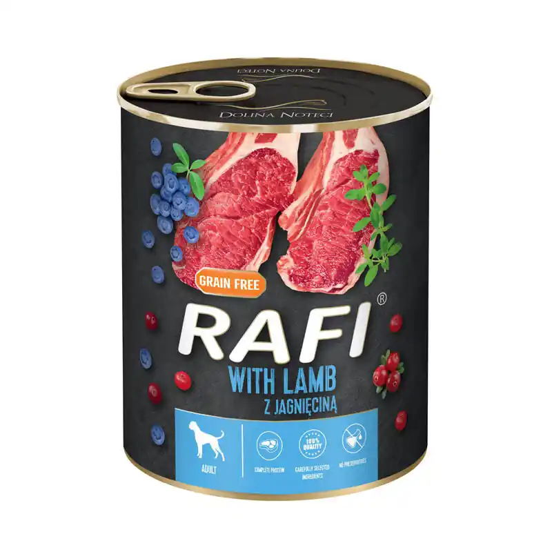 Mokra karma dla psa Rafi z jagnięciną 800 g Wyjątkowa oferta
