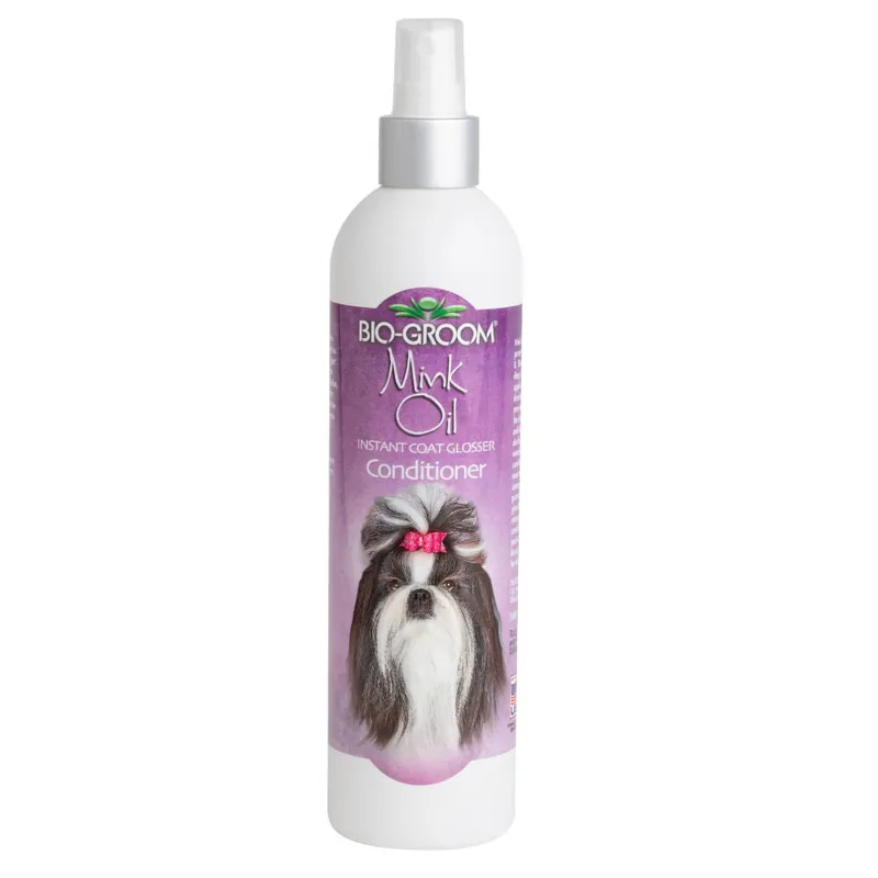 Wysoka jakość Bio-Groom Mink Oil Spray 355 ml - odżywka w sprayu z olejkiem norkowy