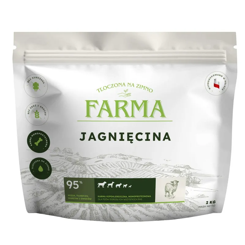 Farma – Jagnięcina Hipoalergiczna Tłoczona na Zimno Oferta czasowa
