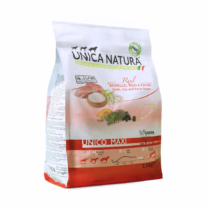 Unica Natura Unico Maxi Lamb – Jagnięcina (Duże Rasy) Tylko dziś