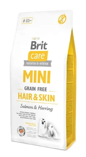 Tani Brit Care Mini Hair&Skin bezzbo偶owa 0,4kg - sucha karma dla ps贸w