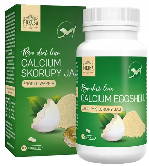 POKUSA RawDietLine Skorupy jaj dla psów i kotów 120 tabletek Okazja