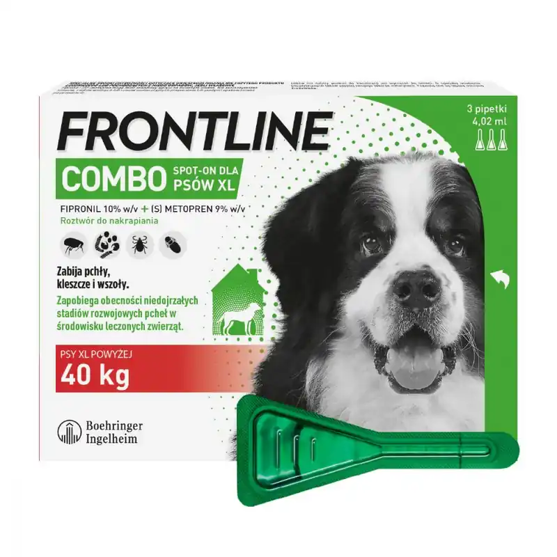Ekspresowa dostawa Frontline Combo Spot-On powyżej 40 kg XL 3 Pipety