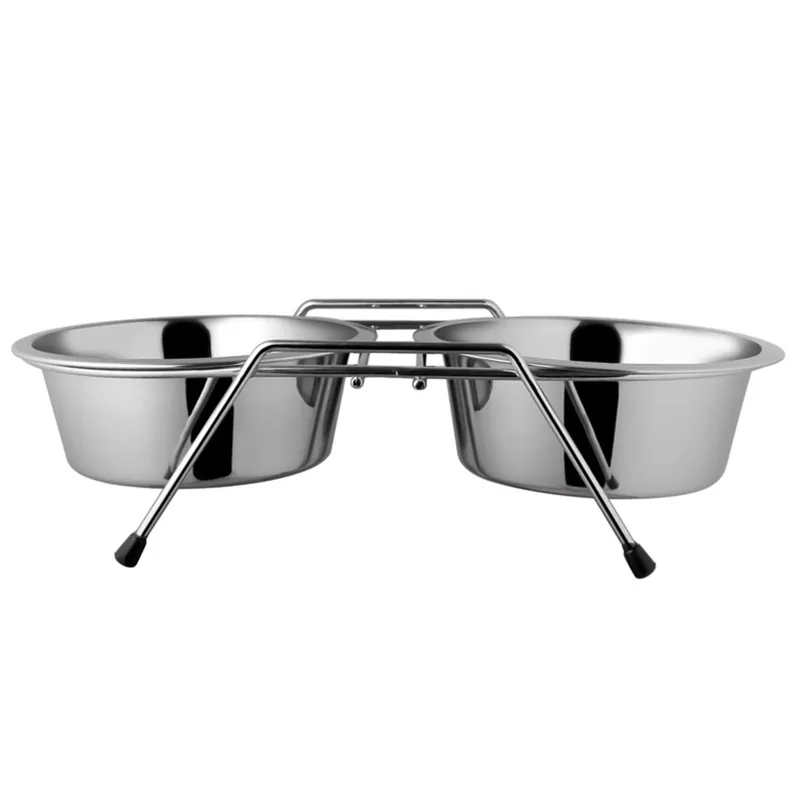 Stojak MM41 druciany + 2 miski 17cm Popularny