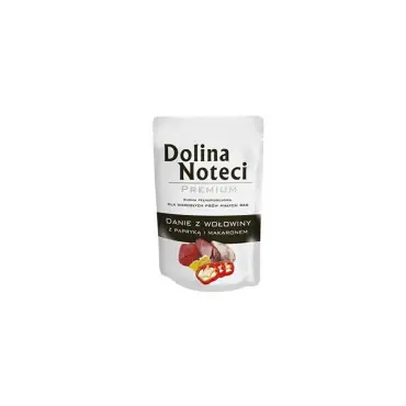 Bezpieczna płatność DOLINA NOTECI PREMIUM DANIE Z WOŁOWINY Z PAPRYKĄ I MAKARONEM saszetka dla małego psa