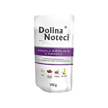 DOLINA NOTECI PREMIUM BOGATA W KRÓLIKA Z ŻURAWINĄ saszetka dla psa Kup online