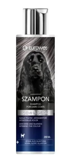 Eurowet Szampon do ciemnej sierści 200ml Okazja