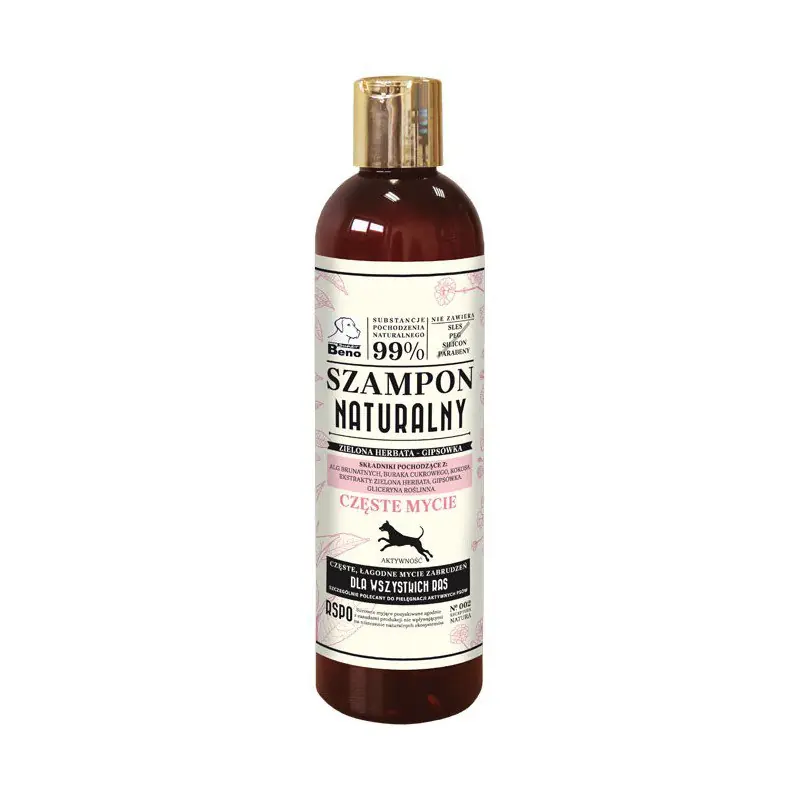 Super Beno Naturalny szampon częste mycie z ekstraktem z zielonej herbaty 300ml Ostatnie sztuki