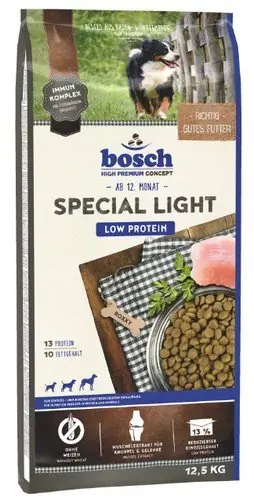 Bosch Special Light low protein pełnoporcjowa karma dietetyczna ze zredukowaną zawartością białka i minerałów Zniżka