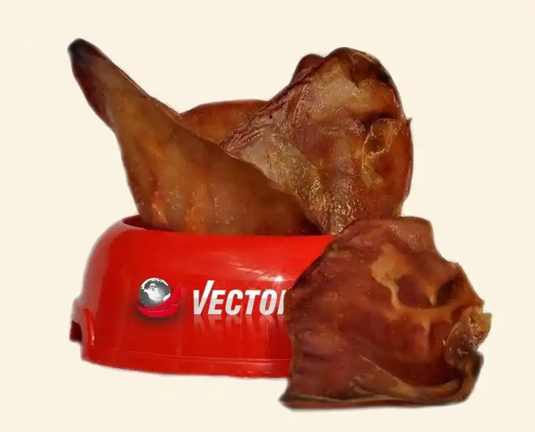 Bezpieczna płatność Vector Food Uszy Wieprzowe Średnie przysmak dla psa