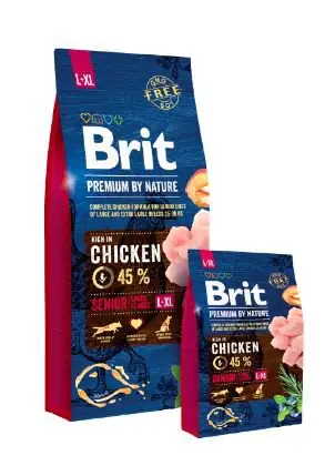 Nie przegap Brit Premium By Nature Senior L/XL dla starszych psów ras dużych i bardzo dużych