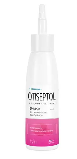 Eurowet Otiseptol emulsja do przemywania uszu dla psów i kotów 100ml Oferta