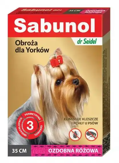 Premium Dr Seidla Sabunol obroża ozdobna przeciw kleszczom i pchłom