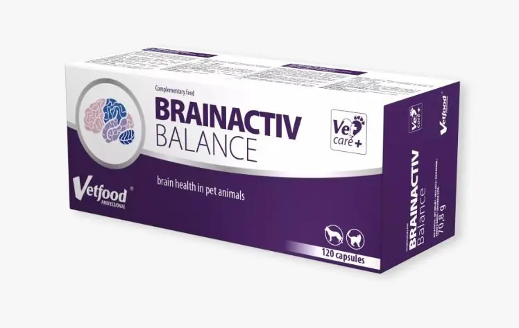 Vetfood Brainactiv Ballance dla seniorów zapobiega obniżeniu aktywności układu nerwowego i spowalnia starzenie się Darmowy zwrot