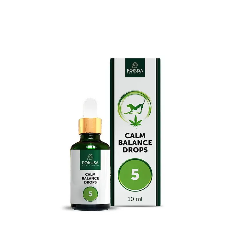 Oferta limitowana Pokusa Calm Balance Drops 5% olej z makuchu konopnego z olejem z łososia na stres i lęk