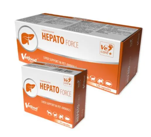 Cena promocyjna Vetfood Hepatoforce na problemy z wątrobą dla psa i kota